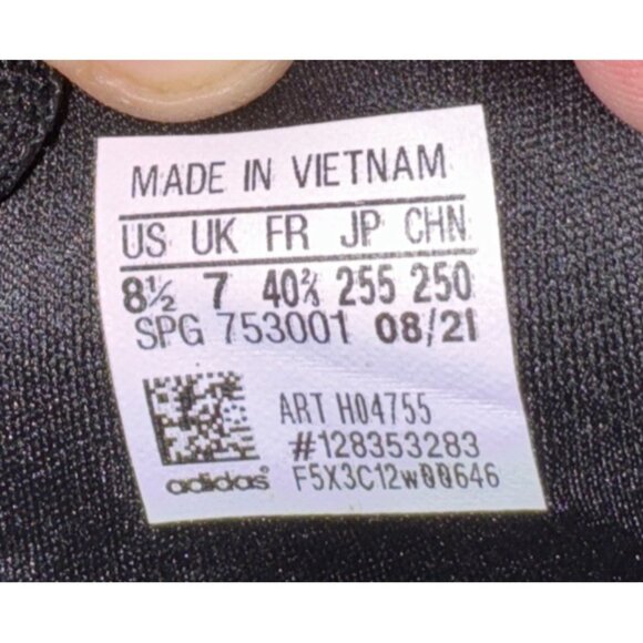 Adidas Cloudfoam Pure 2.0 Womens Athletic Running Shoes Size 8.5 Black White - Picture 9 of 10